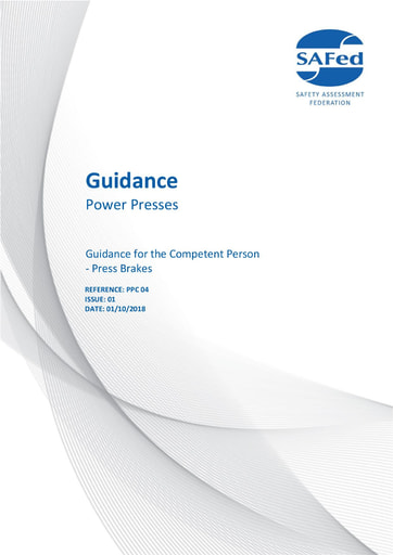 PPC 04 Issue 01 - Guidance for Position of Press Brakes (Brown Book)