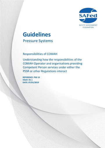 PSG13 Issue 01.1 - Guidelines – Responsibilities of COMAH