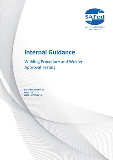 WMC 09 Issue 02 – Welding Procedures and Welder Approval Testing