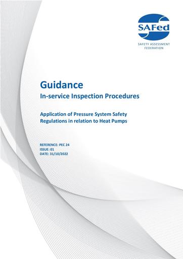 PEC24 - ISSUE 1.0 - Application of Pressure System Safety Regulations in relation to Heat Pumps